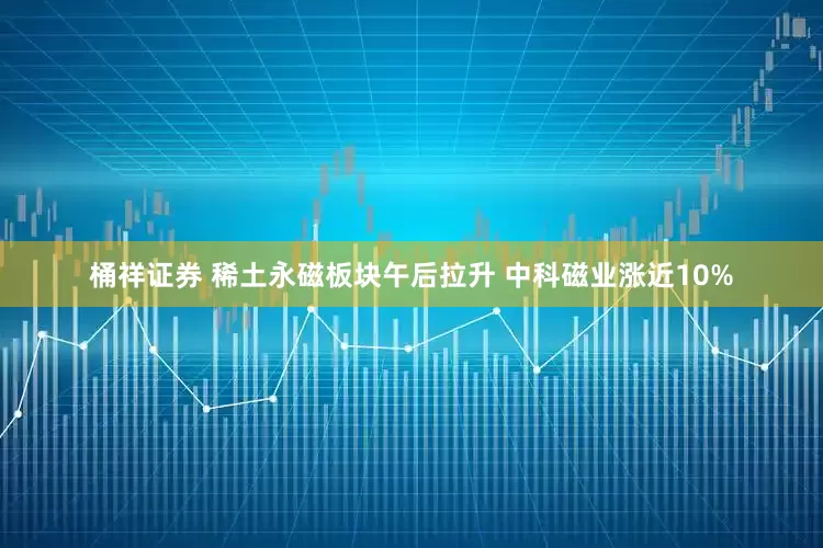 桶祥证券 稀土永磁板块午后拉升 中科磁业涨近10%