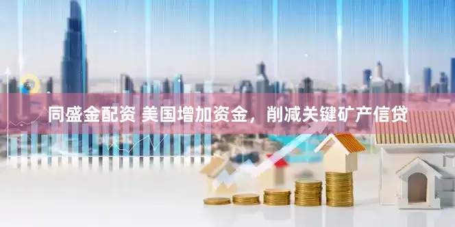 同盛金配资 美国增加资金，削减关键矿产信贷